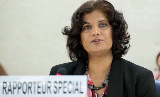 Special Rapporteur on contemporary forms of slavery, Urmila Bhoola. Special Rapporteur on contemporary forms of slavery, Urmila Bhoola.
