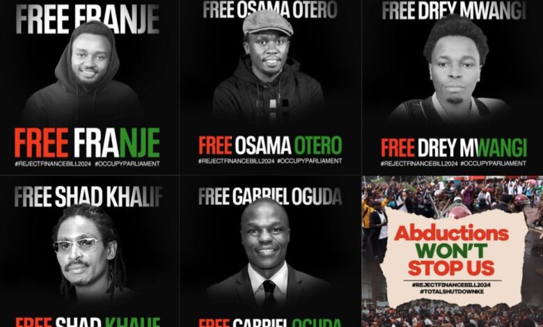 Kenya: abductions of citizens suspected of involvement in protests violate human rights