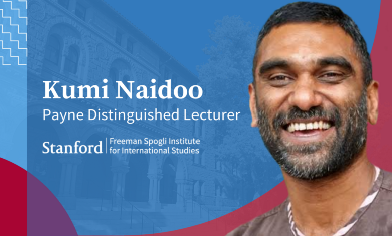 Social Justice and Environmental Activist Kumi Naidoo Named Payne Distinguished Lecturer