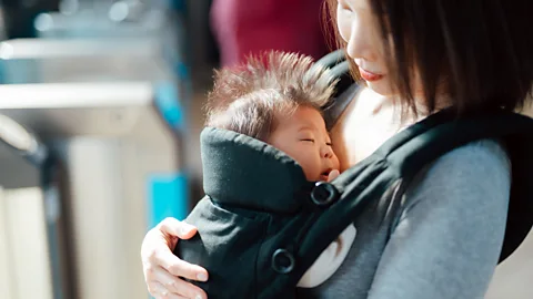 Oscar Wong/Getty Images There can be a huge variation in how much babies sleep (Credit: Oscar Wong/Getty Images)