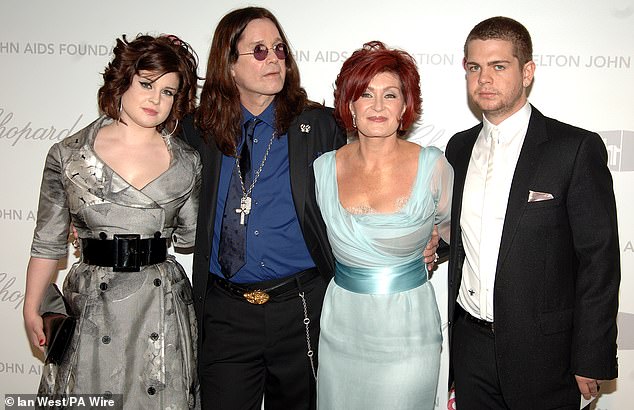Kelly, Ozzy, Sharon and Jack Osbourne at the Pacific Design Centre in California in 2007