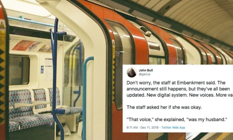 A unique voice at a London subway stop remains as an act of kindness to a grieving widow