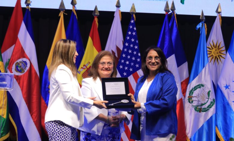 Amina Bouayach Receives Key to San Salvador During Global Human Rights Summit