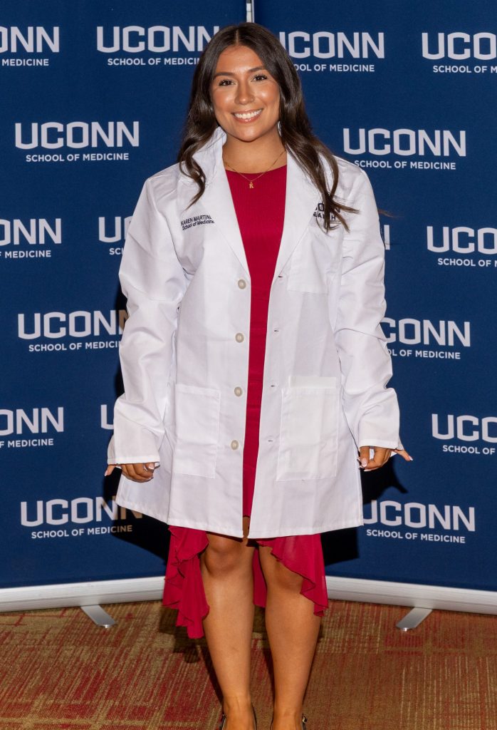 Future doctor Karen Martinez of the UConn medical school Class of 2029 (Thomas Hurlbut Photography).