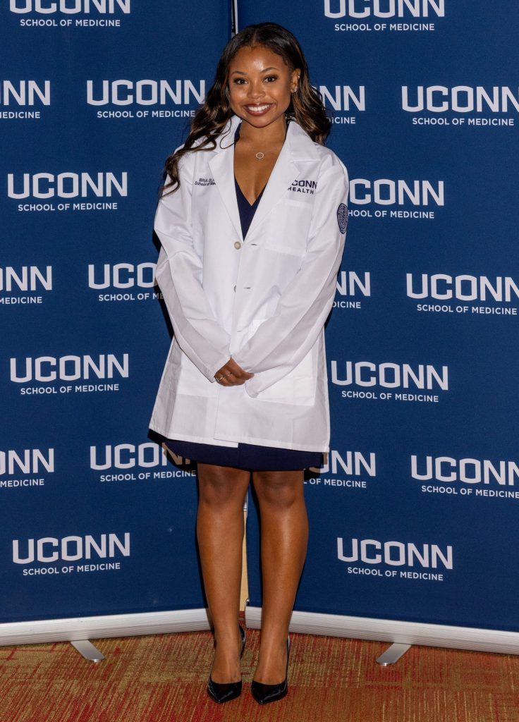 Incoming UConn medical student Bria Slater of Atlanta. Georgia (Thomas Hurlbut Photography).