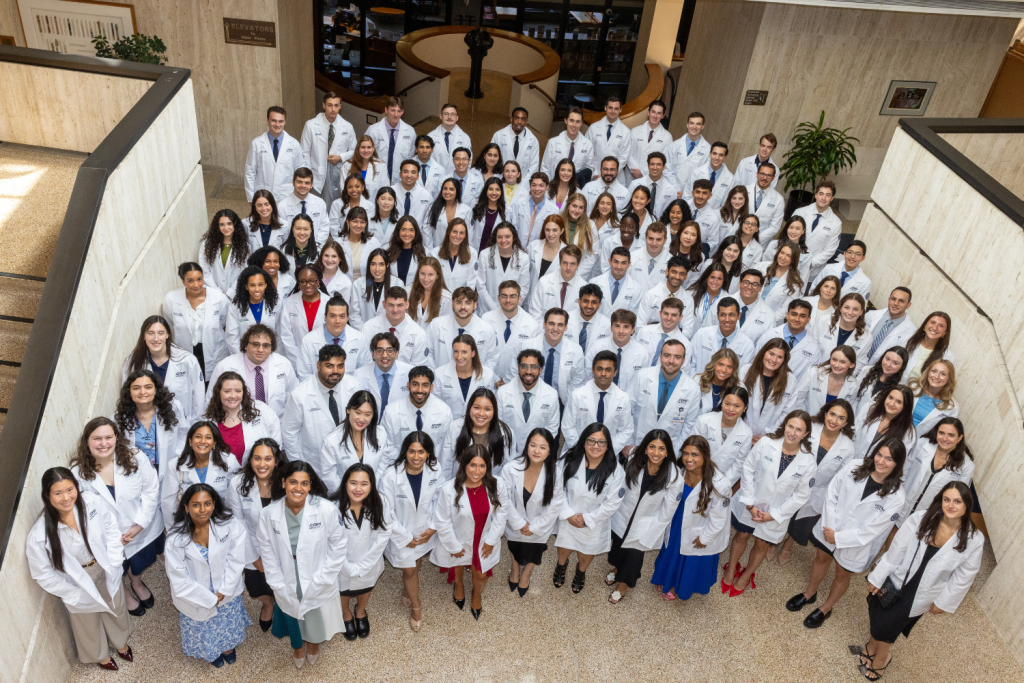 UConn School of Medicine's Class of 2029 (Thomas Hurlbut Photography).