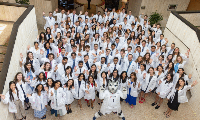 UConn Medical Students Shining with Pride in New White Coats